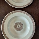 5 assiettes anciennes Creil et Montereau