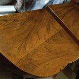 Art Deco style glass-fronted cocktail bar cabinet with folding desk