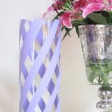 Vase en verre et peinture acrylique