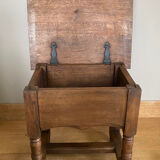 Chest bedside twentieth century solid oak pegged base spacer