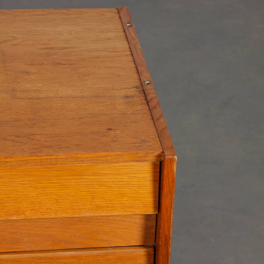 Vintage oak storage by Jiri Jiroutek, model U-458, 1960s