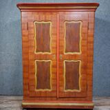 Polychrome Alsatian wardrobe – 19th century