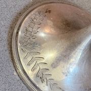 Gobelet en argent vintage gravé / Calice à vin décoratif
