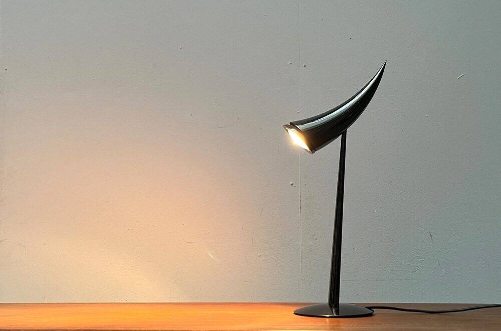 Postmodern table lamp model Ara by Philippe Starck for Flos, 1980s.