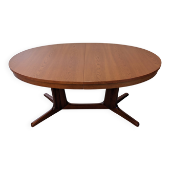 Table ovale extensible Baumann, années 70-80