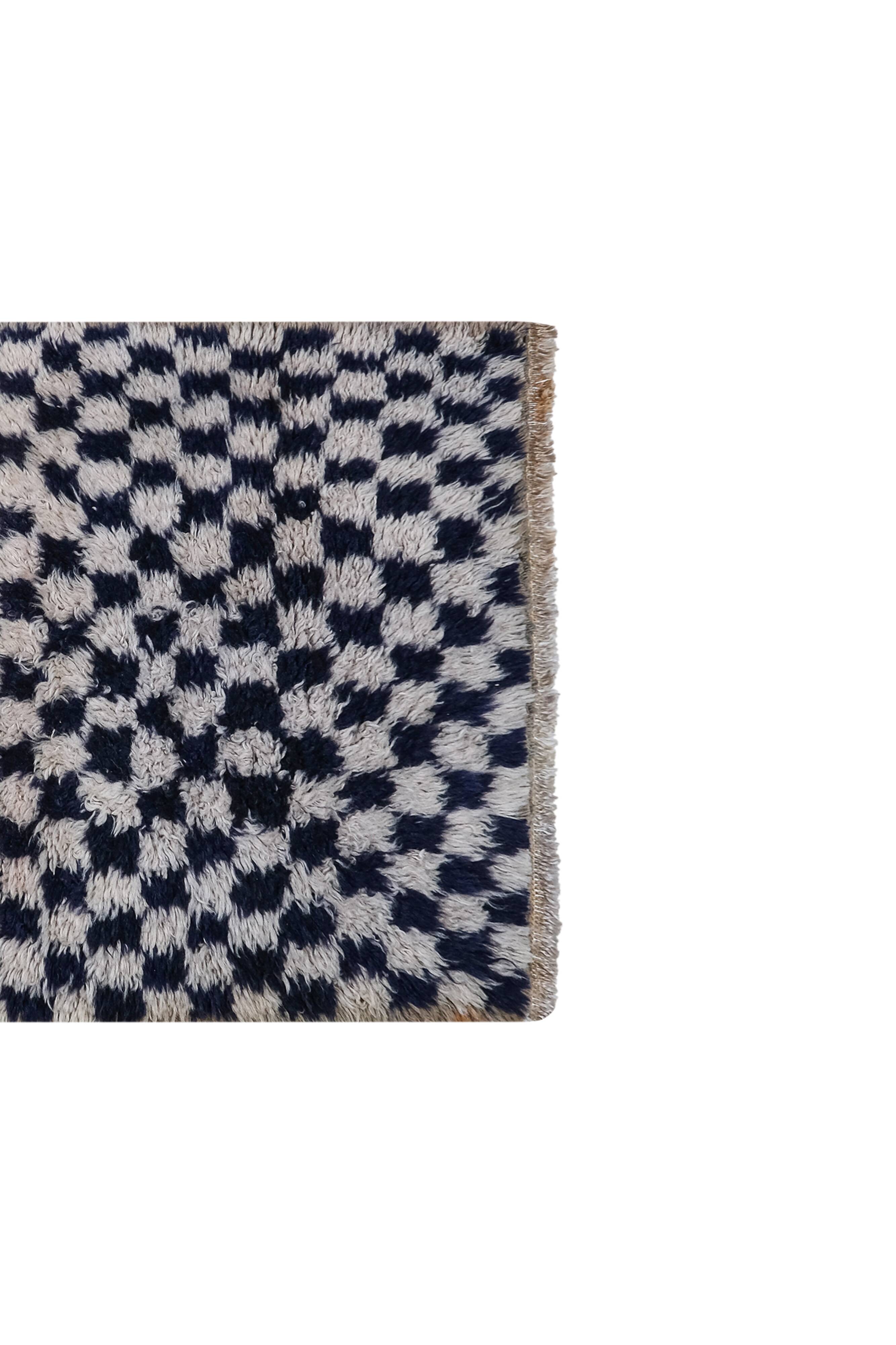 Vintage Turkish Oushak Rug Handwoven 77x140 cm