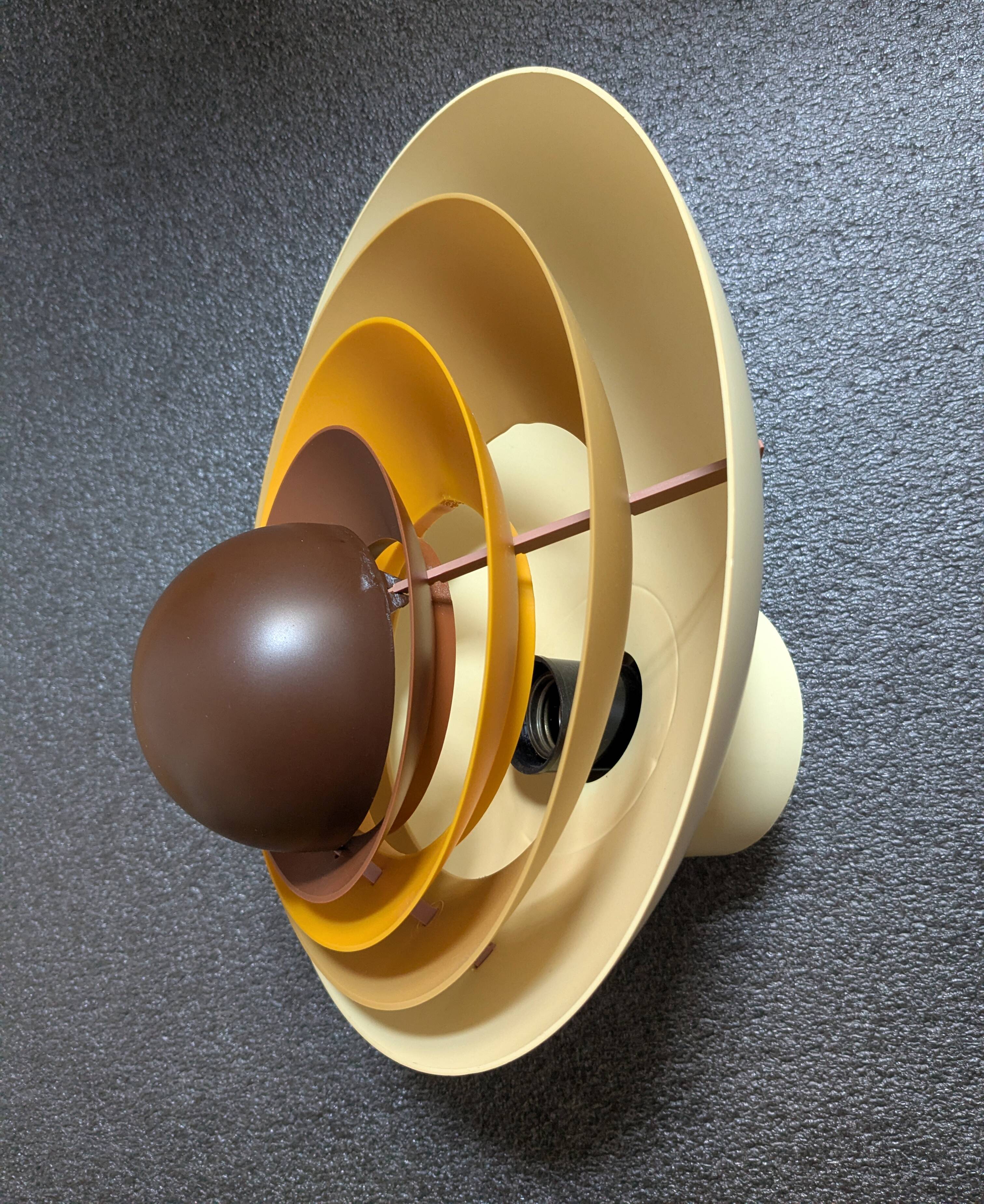 Pair of Ondine wall lights, New Age, 1970 Mazda