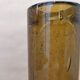 Vintage glass vase blown brown green 70s