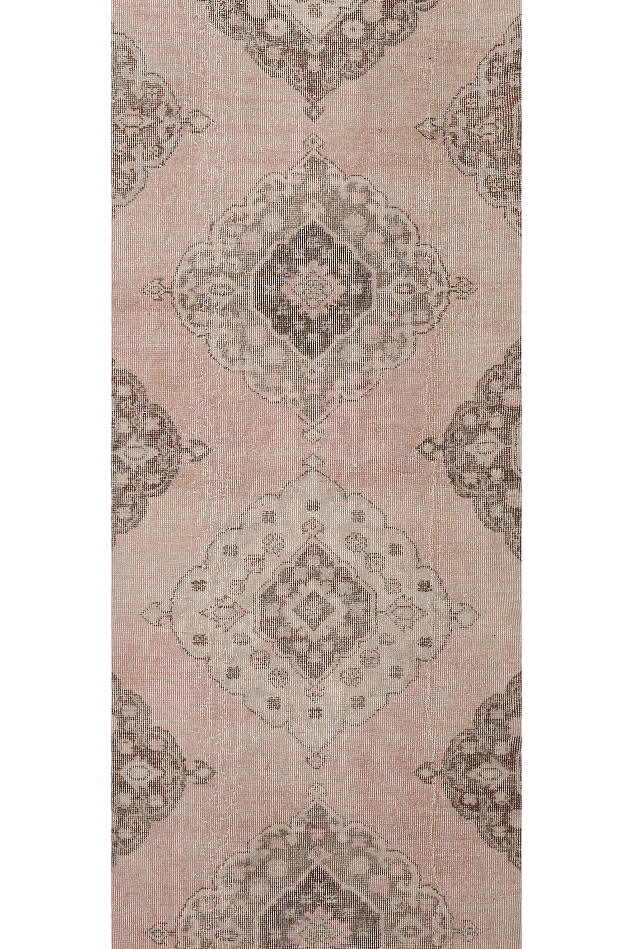 Vintage Turkish Oushak Rug Handwoven 86x733 cm