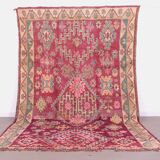 Purple vintage moroccan rug 212 CM X 343 CM