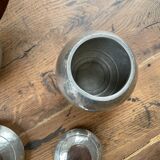 Art Deco pewter teapot set René Delavan