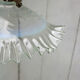 Walking suspension in blue and transparent nted opaline