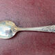 Set of 6 small silver metal teaspoons