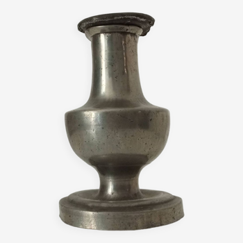 Old 19th century pewter candle holder