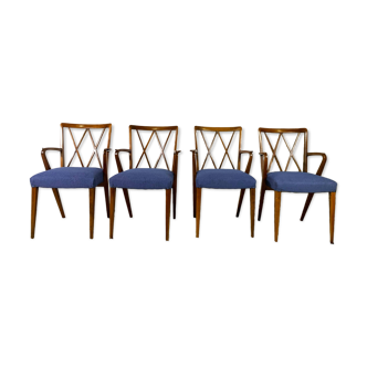 Ensemble de 4 chaises de salle a manger "Poly Z" Chairs, Abraham A. Patijn 1950s