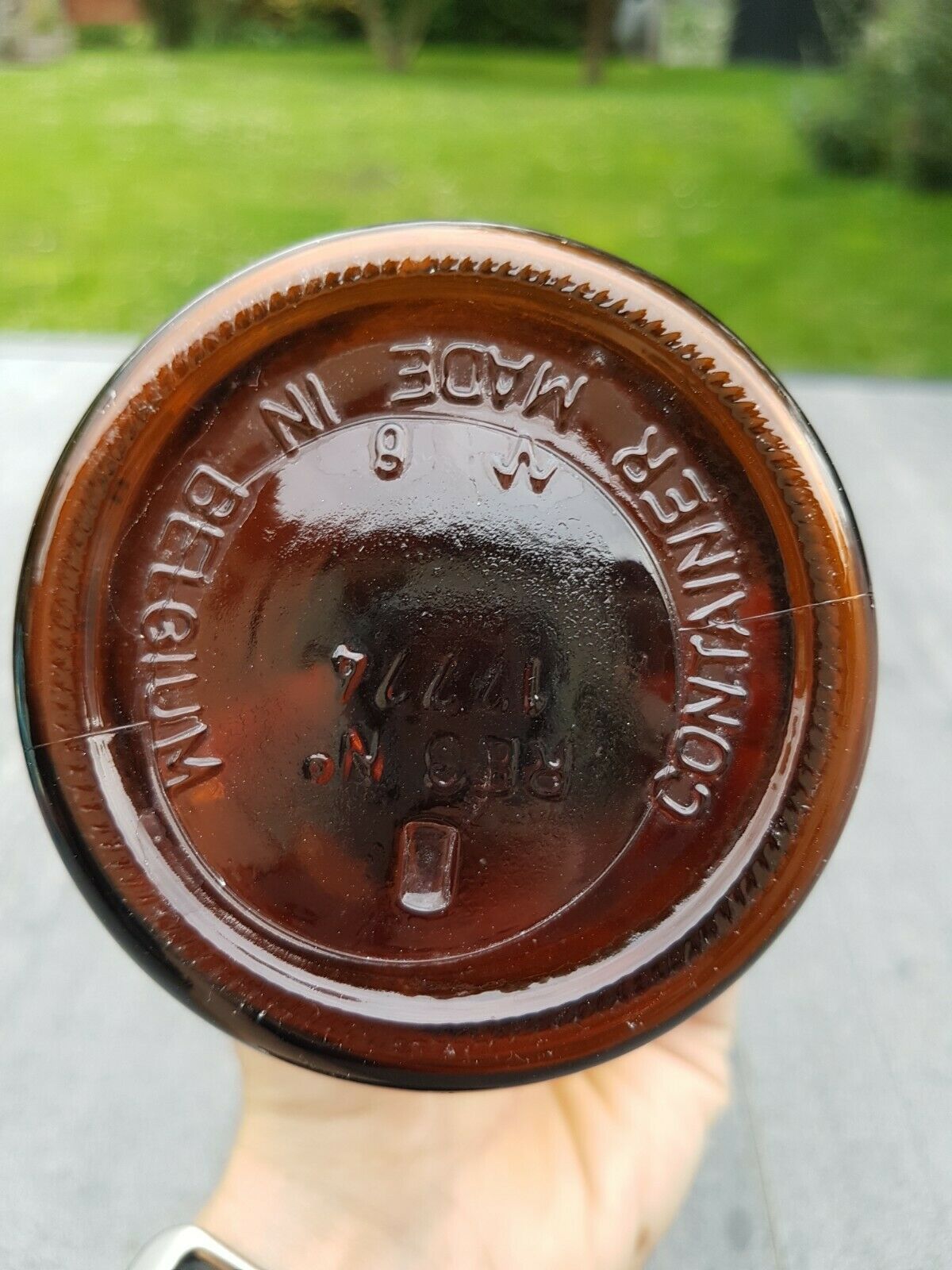 Jar or bottle raise vintage 70s made in Belgium