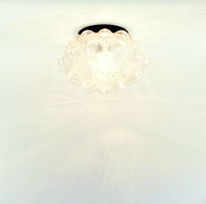 Large Mid-Century Bubble Glass Ceiling Light by H.Tynell for Limburg, 1970s