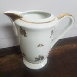 Service à Thé en porcelaine dorée signé Luf