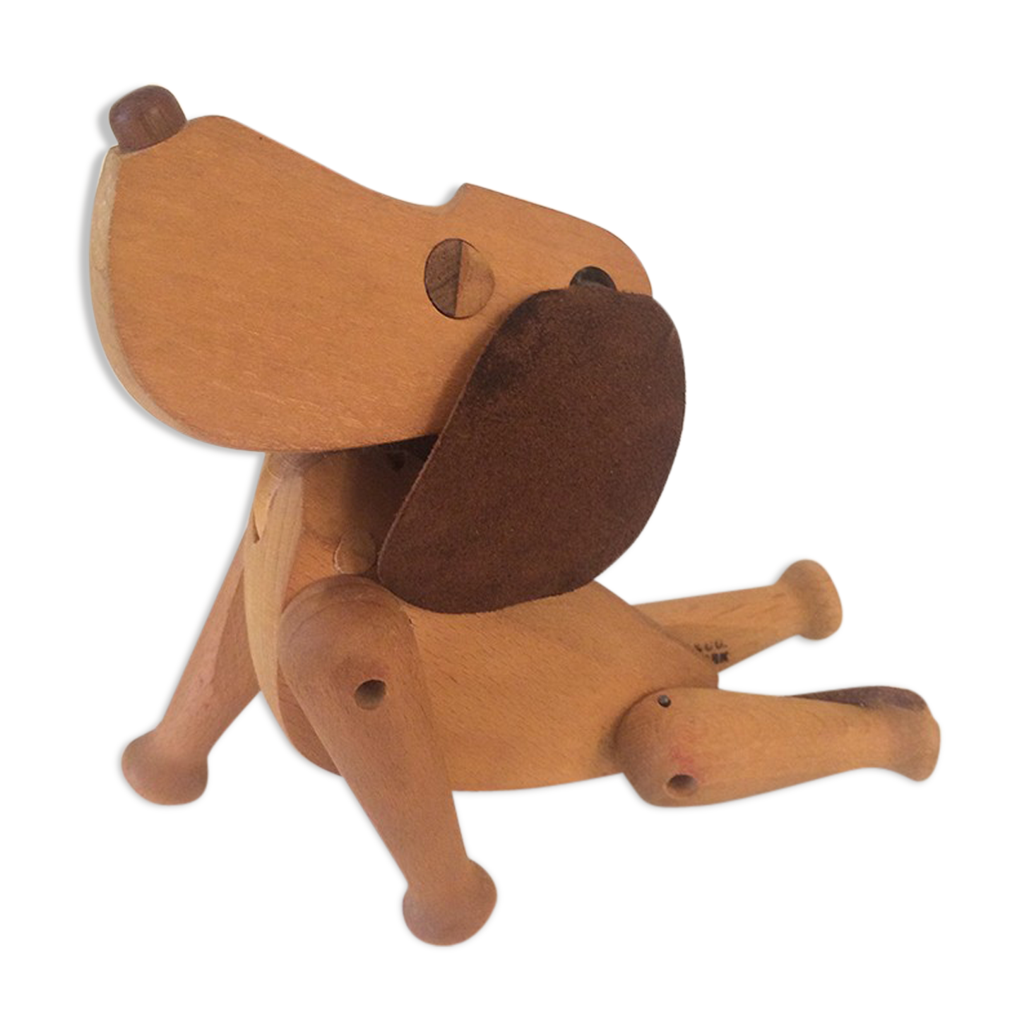 Wooden dog Oscar by Hans Bolling, 1953