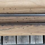 Parisian art deco wardrobe sliding doors solid raw oak