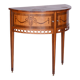Restored Biedermeier Side Table, Walnut, Maple, Unique Marquetry, France, 1850s