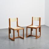 André Sornay: pair of chairs, France circa 1960