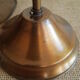 Brass suspension and smoked glass - vintage
