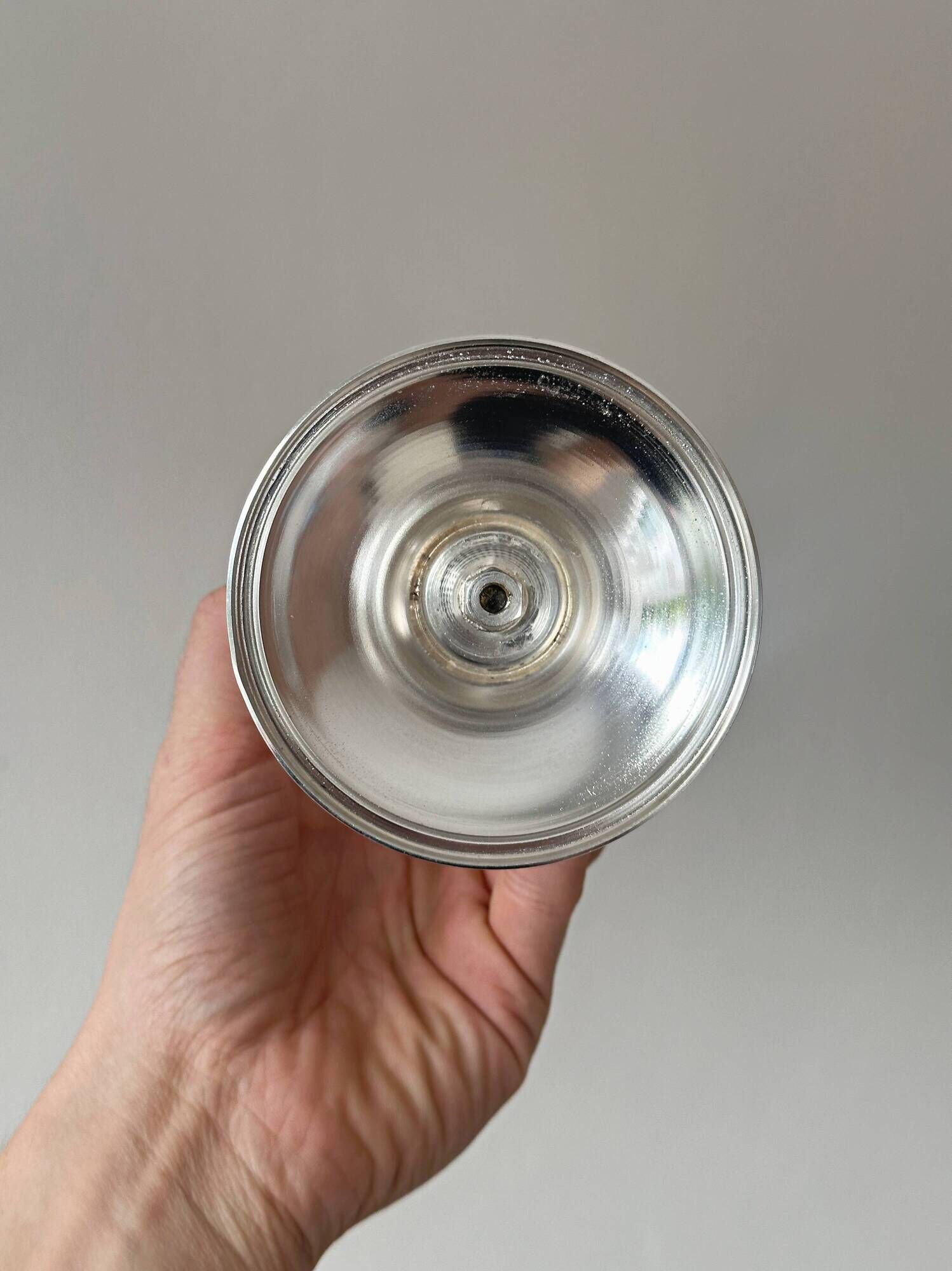 Silver-plated single flower vase