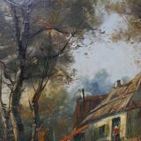 Painting "Flemish Landscape."