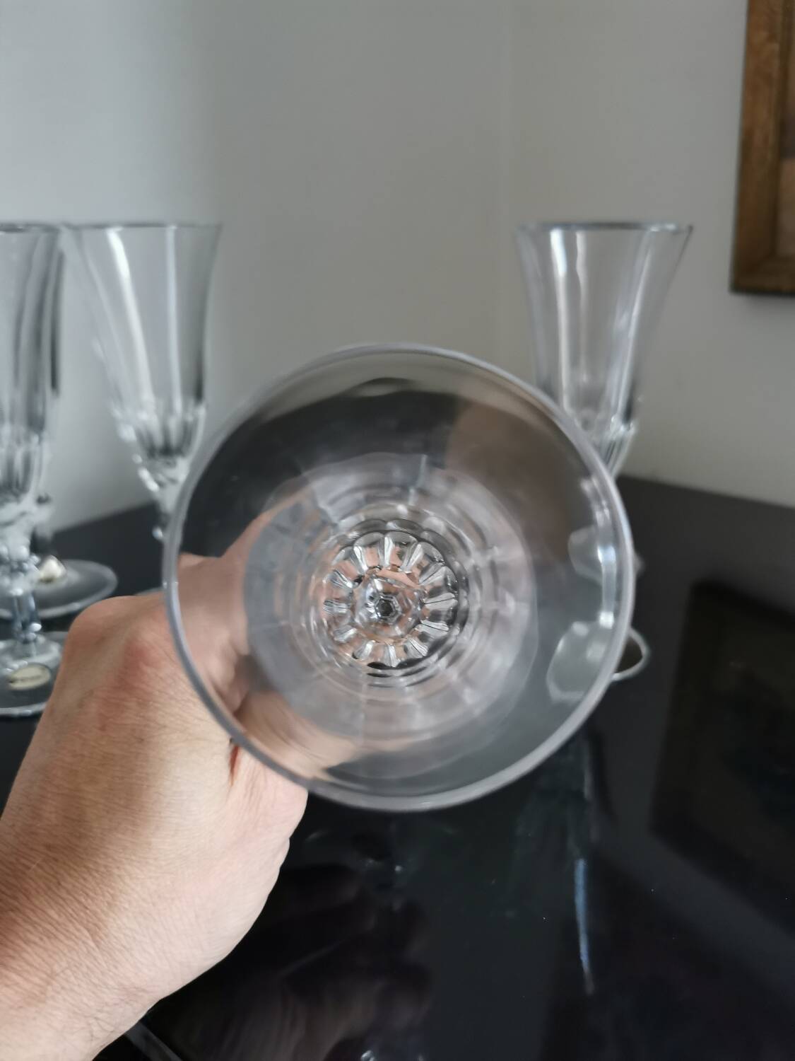 New bohemian crystal flute 6pcs available