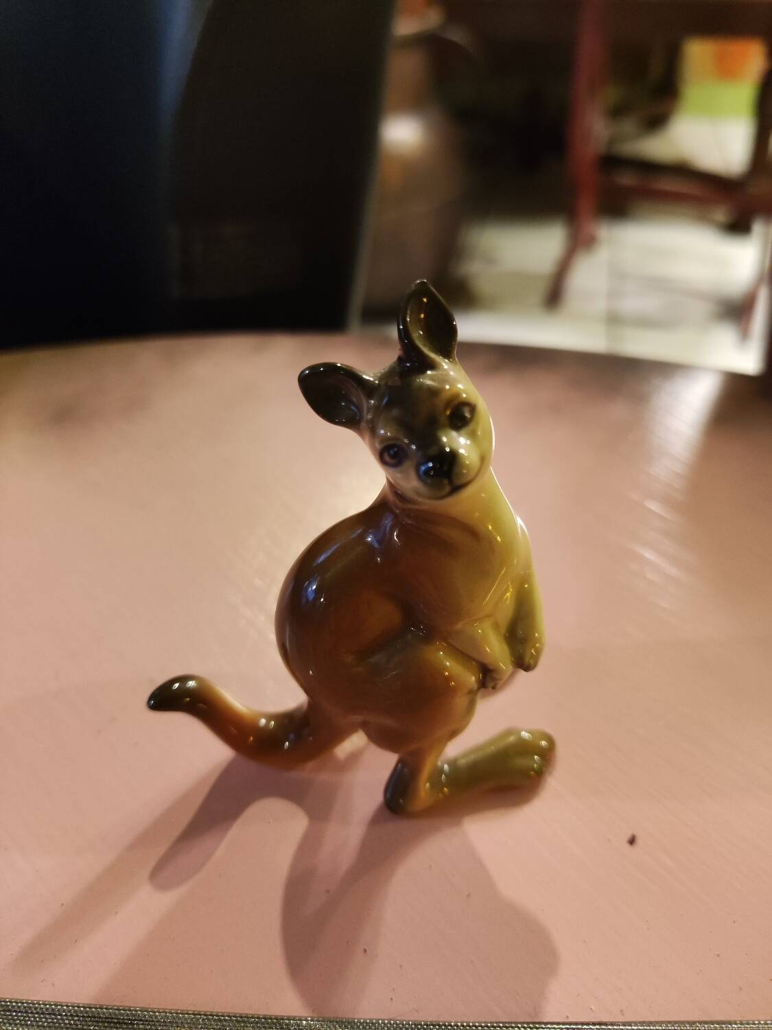 Kangaroo porcelain figurine