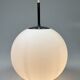 Vintage Glass Globe Lamp / Hanging Lamp, Glashütte Limburg, Germany 1960's