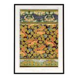 Poster “Squirrels and Hazel Tree”, after an Art Nouveau lithograph