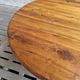 Table ronde ancienne en noyer 140 cm