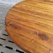 Old round table walnut dining table 140 cm