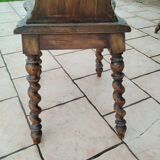 Paire de chaises brutaliste alsaciennes ancienne