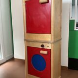 Small vintage red and blue furniture