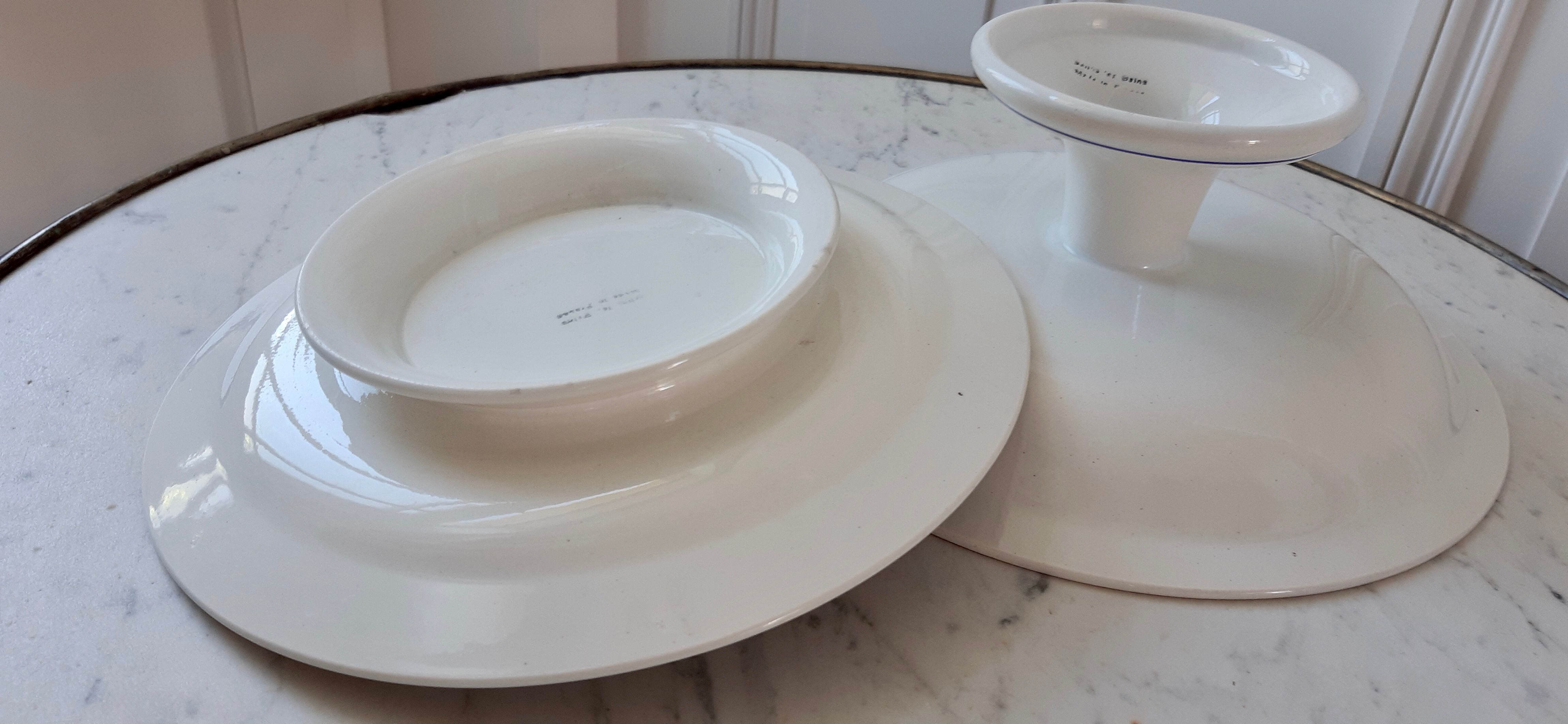 Duo de compotiers Salins années 30