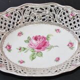 Openwork porcelain bench