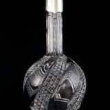 Baccarat - cut crystal ewer carafe mounted in solid silver