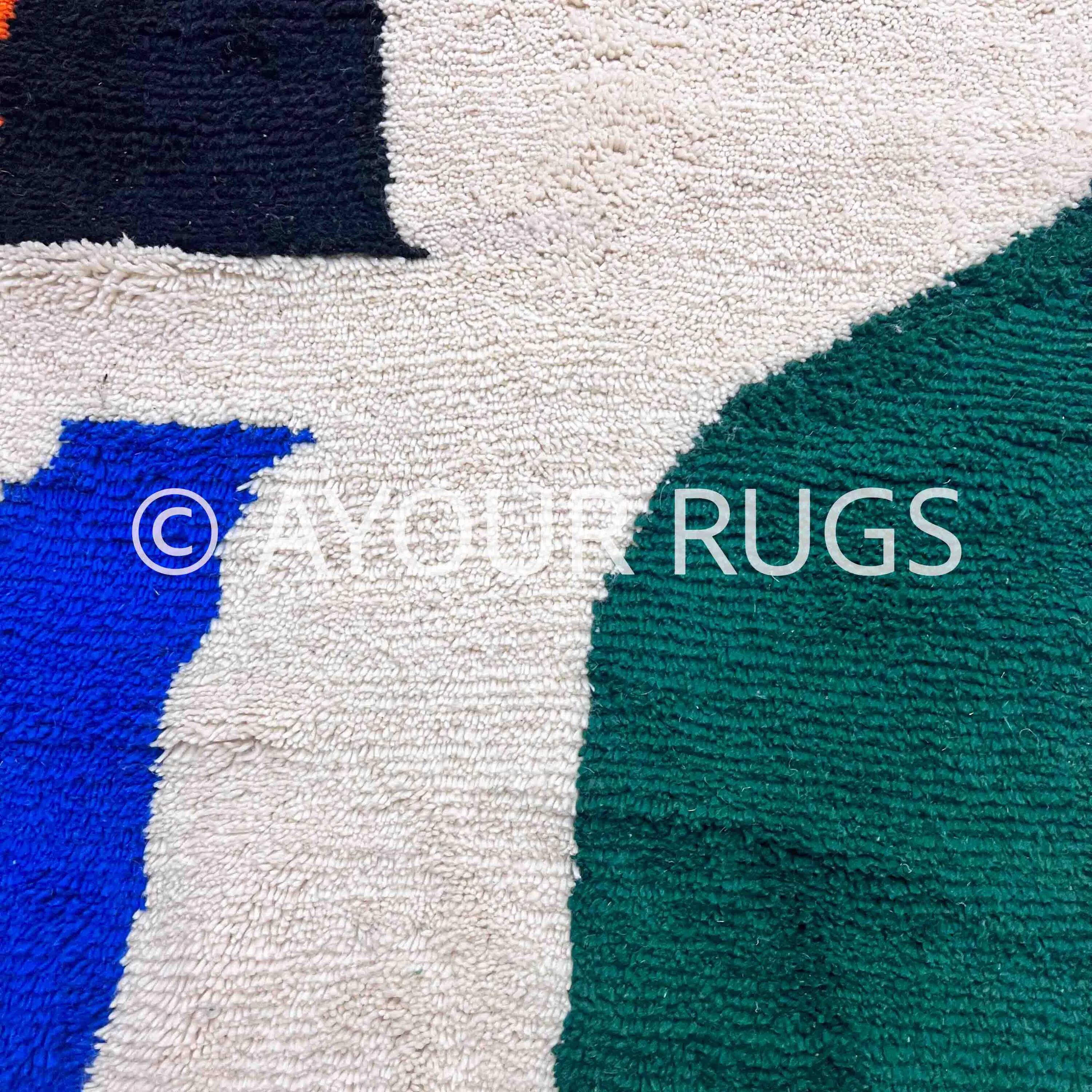 Natural artisanal Moroccan rug 2.5 x 1.5 m