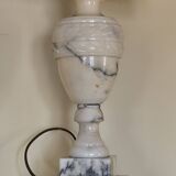 Alabaster lamp base - white stone lamp