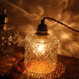 Moulded glass globe walk-in lamp