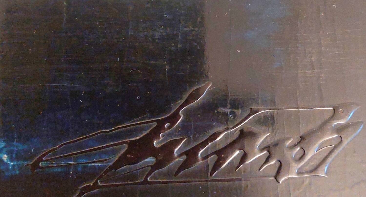 Oil painting on wood