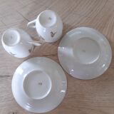 Porcelain cups and sub-cups
