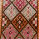 3x13 Colorful Soft Color Turkish Runner Rug, 87x395Cm