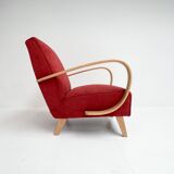 Renovated Jindrich Halabala armchair, 1950s