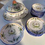 Soup tureen, dish, plates Le Renoleau