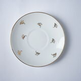Saucers and cups porcelain limoge NL x8