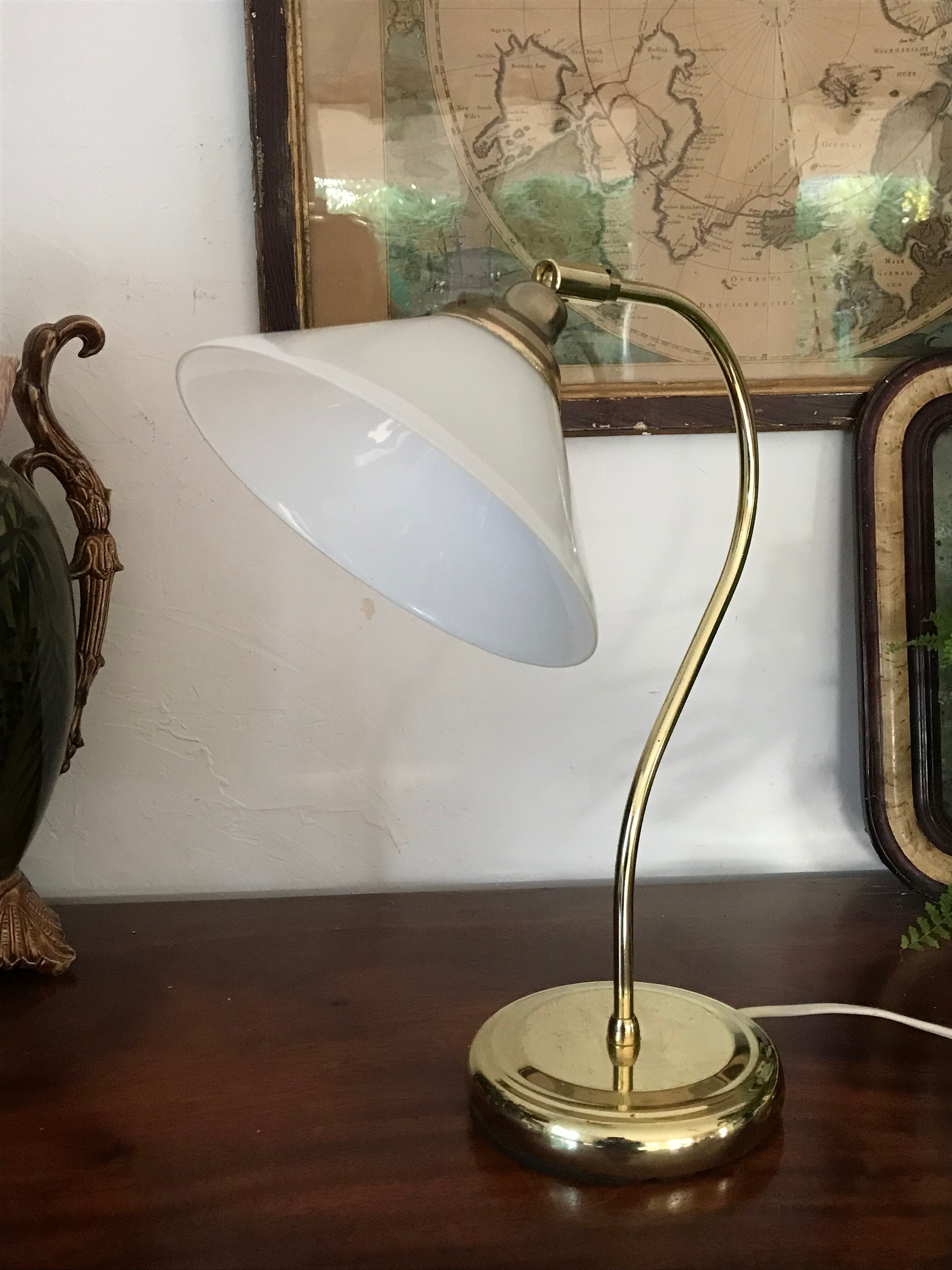 Vintage opaline lamp